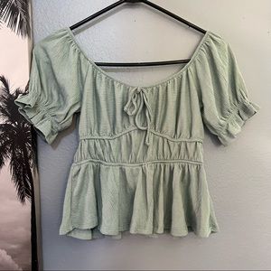 Flowy Sea Foam Green Top